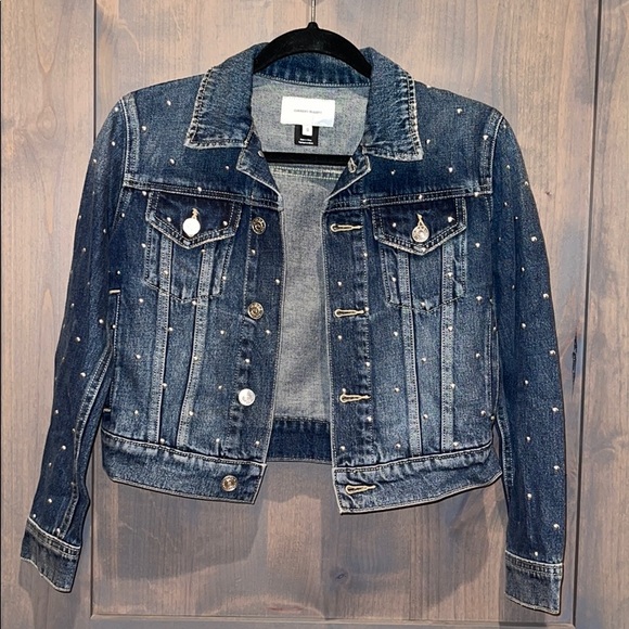 Current/Elliott Jackets & Blazers - Current Elliott Studded Jean Jacket